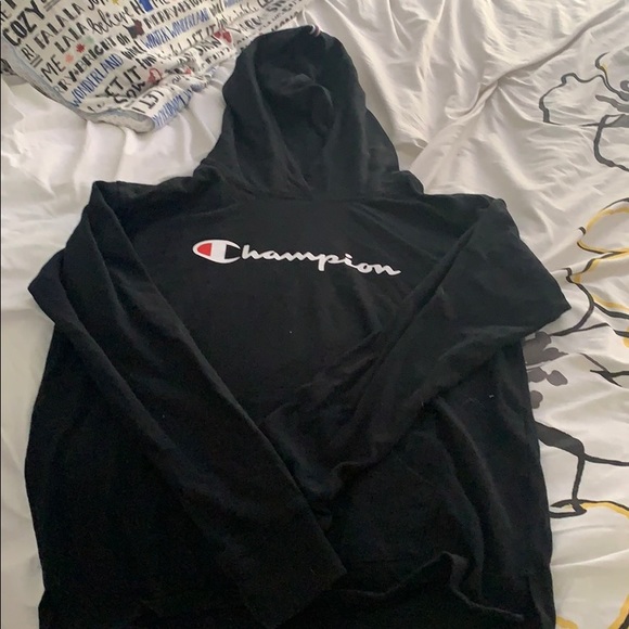 Black Champion Hoodie - Picture 1 of 2